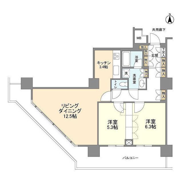 豊洲シエルタワー（0907） 間取り図画像