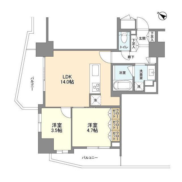 ＬａＳａｎｔｅ五反田（1003） 間取り図画像