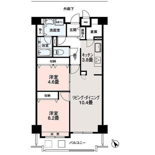 スポルク浮間（603） 間取り図画像