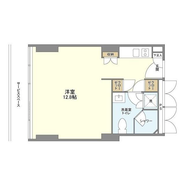 フロンティアレジデンスザタワー品川（1711） 間取り図画像