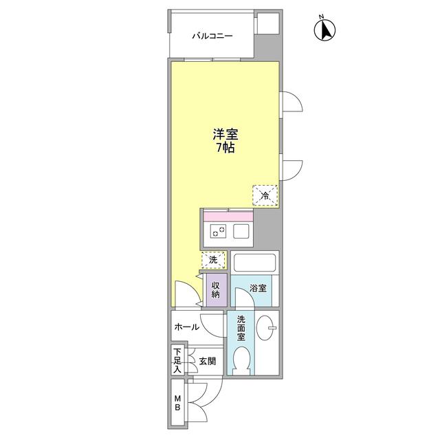 アサンブレ恵比寿（503） 間取り図画像