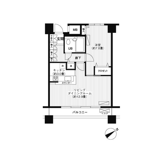 ＬＯＯＰ−Ｍ（0206） 間取り図画像