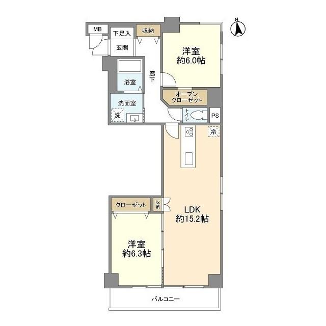 三田上板橋ガーデン（308） 間取り図画像