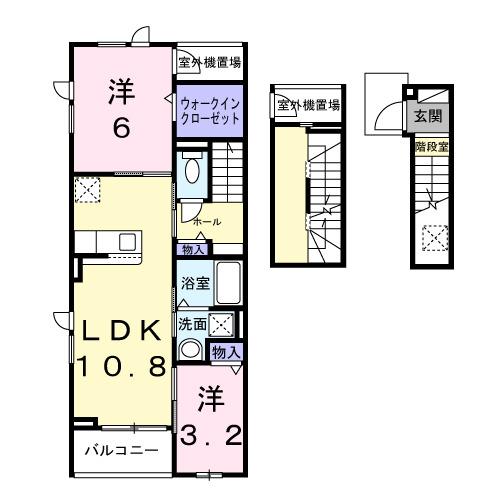 クレードル（305） 間取り図画像