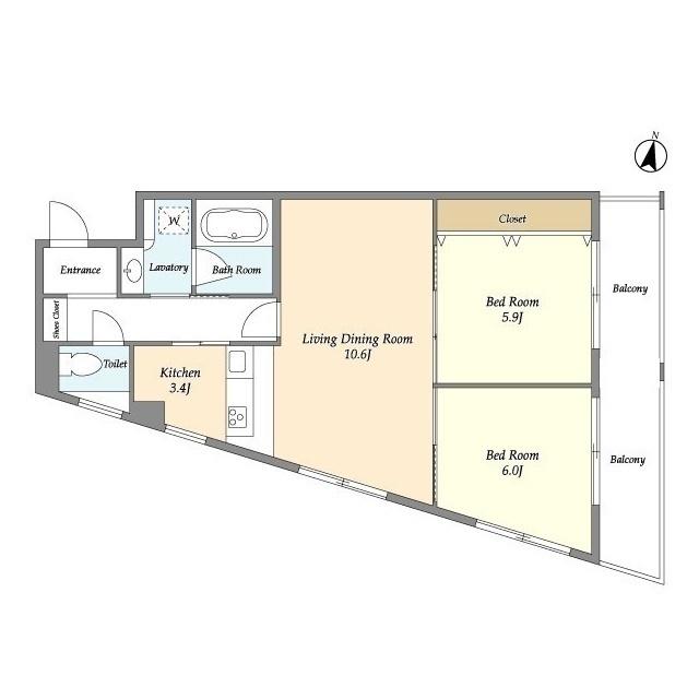 ＣＯＲＶＡＬ三軒茶屋（201） 間取り図画像