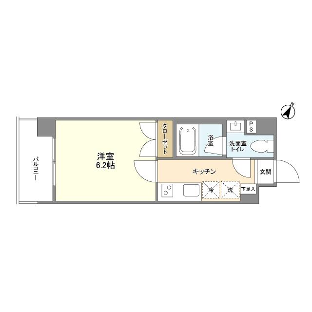 ＲＪＲリクロス西馬込（204） 間取り図画像