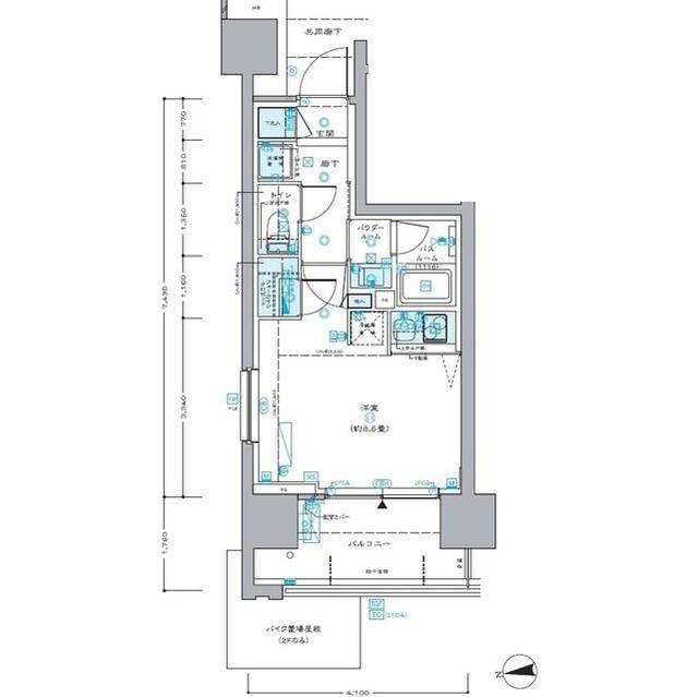 セントラルプレイス新宿御苑前（0401） 間取り図画像
