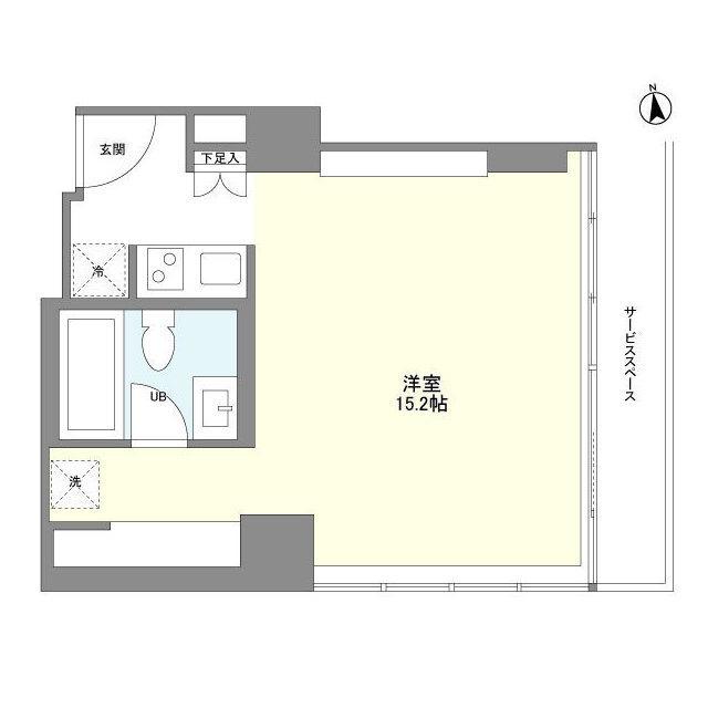 フロンティアレジデンスザタワー品川（2101） 間取り図画像