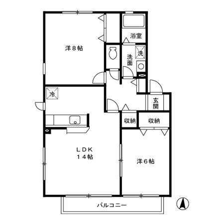 シェソワ久が原（102） 間取り図画像