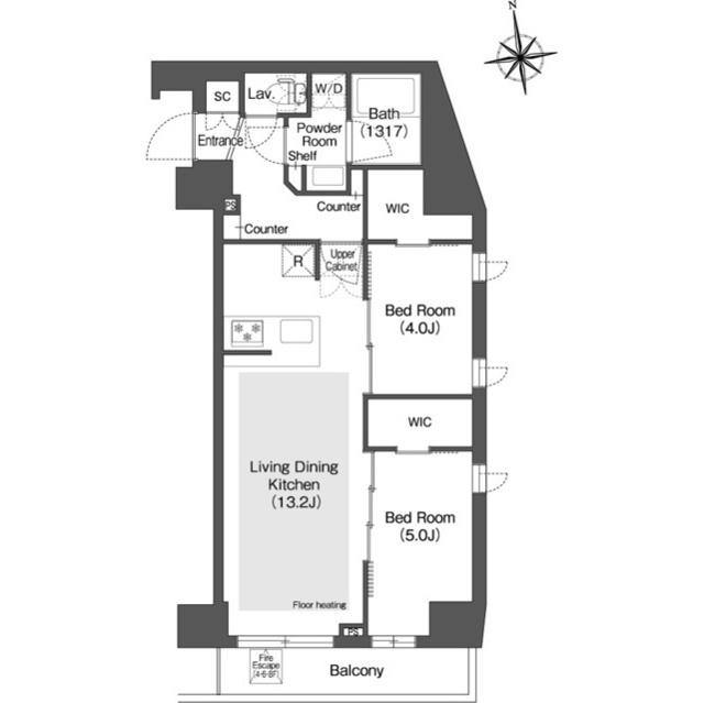 コンフォリア・リヴ西葛西（601） 間取り図画像