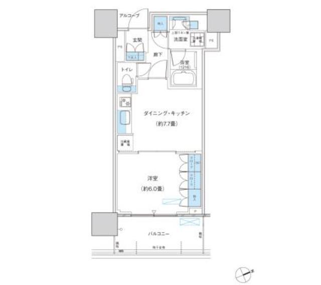 パークシティ柏の葉キャンパス　ザ・ゲートタワー　ウエスト（1217） 間取り図画像