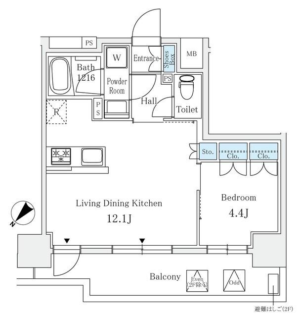 サンライズ茅場町（1005） 間取り図画像