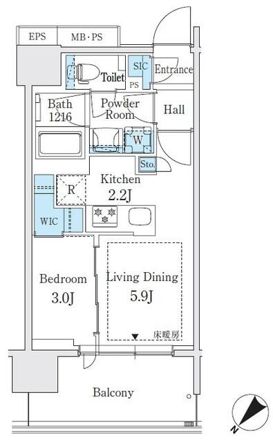 メイツ川口並木（206） 間取り図画像