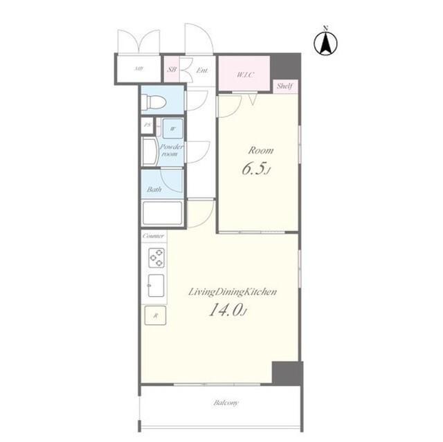Ｎ’ｓ　ＰＡＲＫ　Ｒｅｓｉｄｅｎｃｅ　高田馬場（505） 間取り図画像