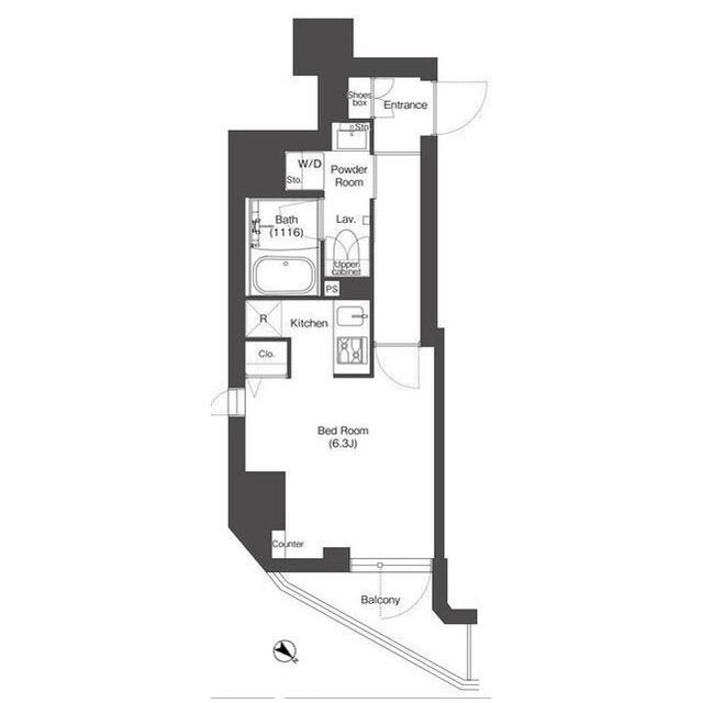 コンフォリア門前仲町サウス（704） 間取り図画像