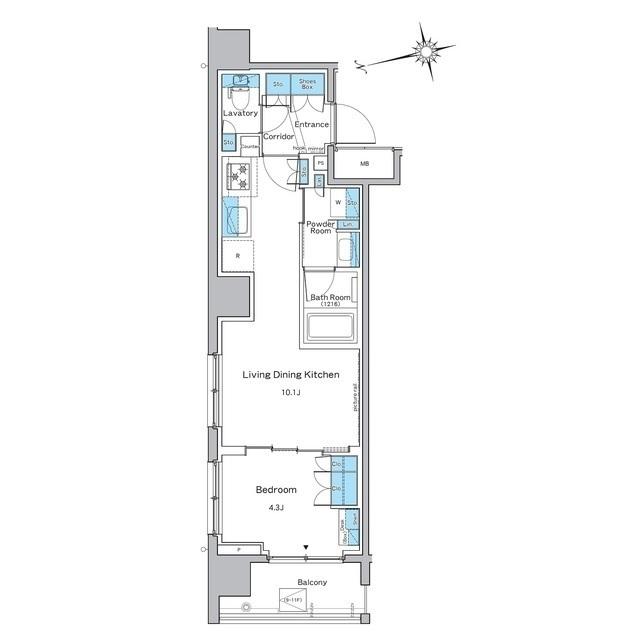 ルフォンプログレ品川戸越（0801） 間取り図画像