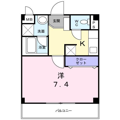 ＥＳＰＯＩＲ上用賀（エスポワー（202） 間取り図画像