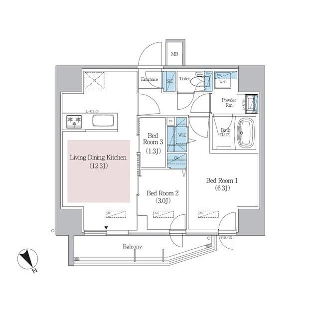 アーバネックス浅草橋フロント（0803） 間取り図画像