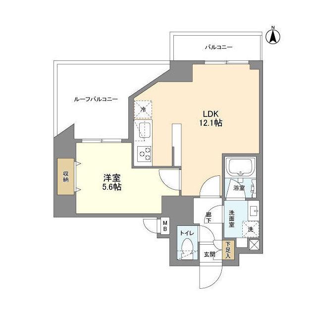 ウェルスクエア錦糸町ＳＯＵＴＨ（304） 間取り図画像