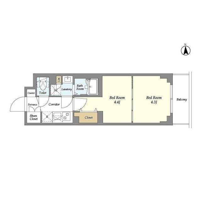 ルネサンスコート上北沢Ｇｒａｎｄ（403） 間取り図画像