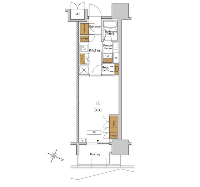 ＲＪＲプレシア東十条ガーデン（619） 間取り図画像