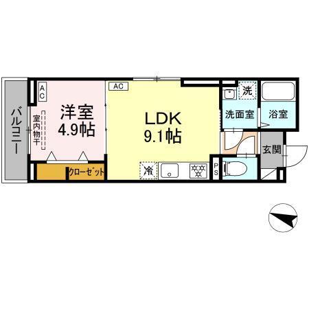 ウィズ（305） 間取り図画像