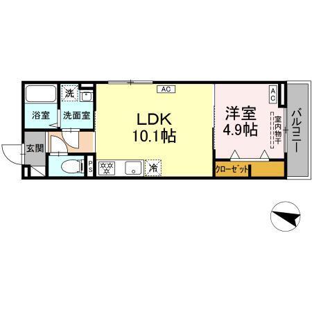 ウィズ（204） 間取り図画像