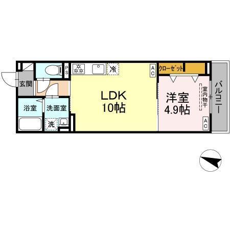 ウィズ（203） 間取り図画像