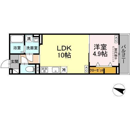 ウィズ（202） 間取り図画像