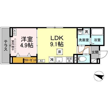 ウィズ（105） 間取り図画像
