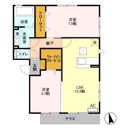 GFスクエア（102） 間取り図画像