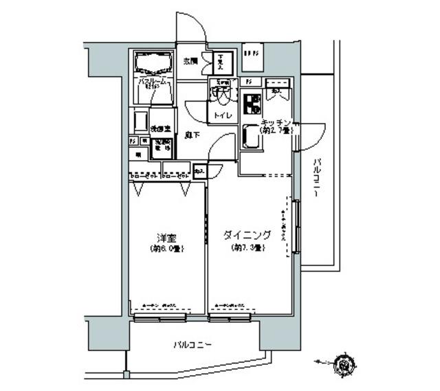 パークキューブ板橋本町（1101） 間取り図画像