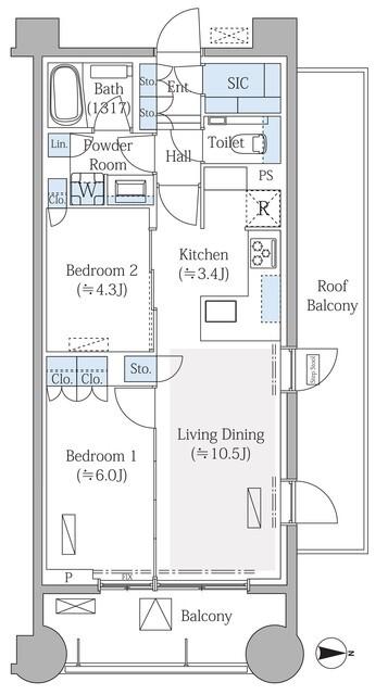 リビオ上野池之端（601） 間取り図画像