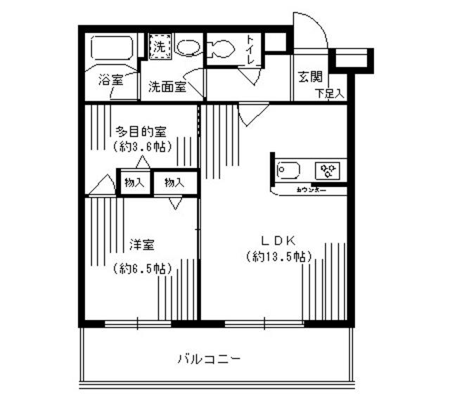 ルミエール妙蓮寺Ⅱ（102） 間取り図画像