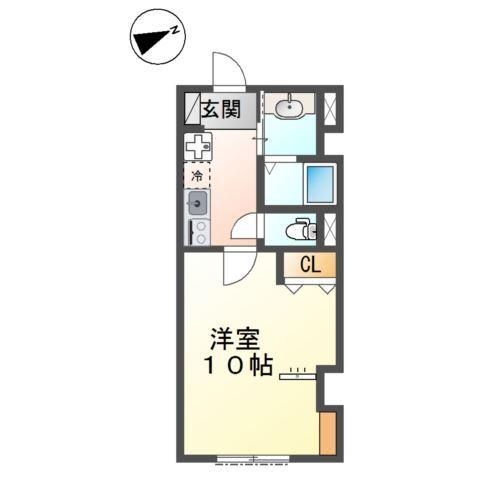 イーストフェザー 間取り図画像