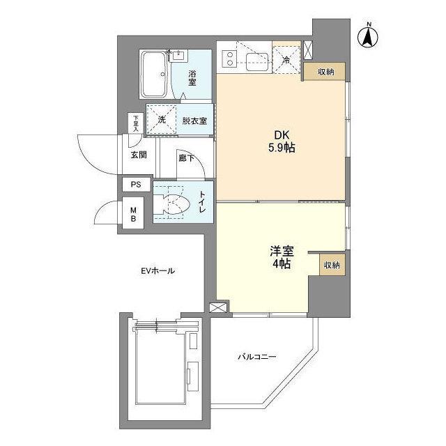 グランカーサ錦糸町Ⅱ（0501） 間取り図画像