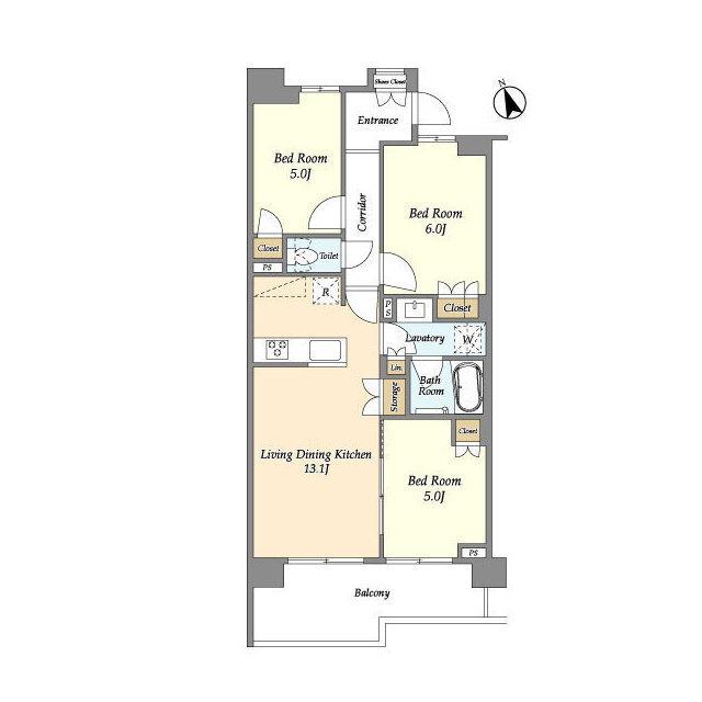 セレステラス調布ケ丘（503） 間取り図画像