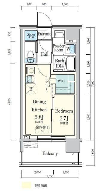 デュオフラッツ東品川　−ＯＴＯ−（603） 間取り図画像