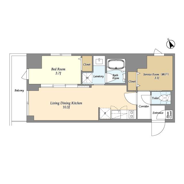 ドゥーエ曳舟Ⅲ（705） 間取り図画像