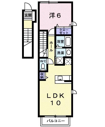 グレイスフルハウス（201） 間取り図画像