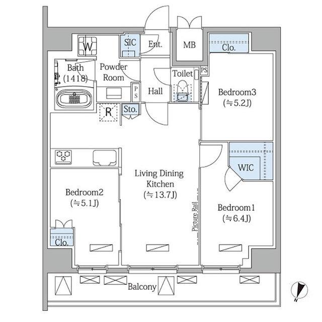モディア文京目白台（902） 間取り図画像
