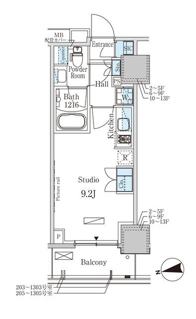 パークアクシス赤塚（705） 間取り図画像