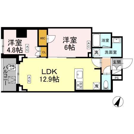 ロイジェント戸越銀座（0404） 間取り図画像