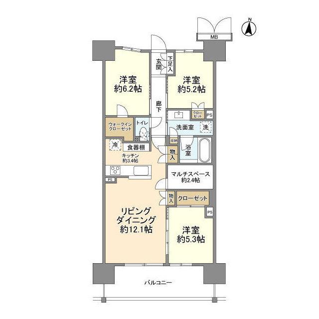 ＭＪＲ深川住吉 間取り図画像
