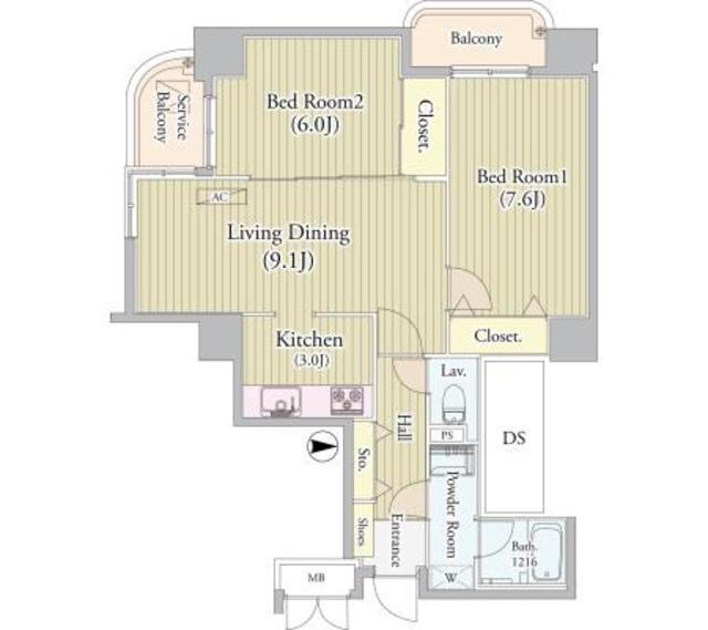 センテニアルタワー（701） 間取り図画像