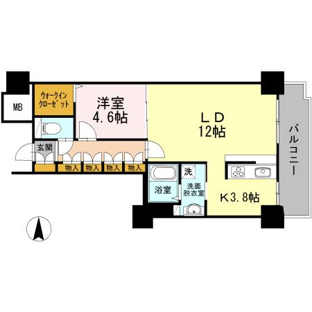 品川シーサイドビュータワー　Ⅰ（2906） 間取り図画像