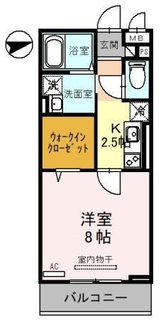 メゾン エスポワール（205） 間取り図画像