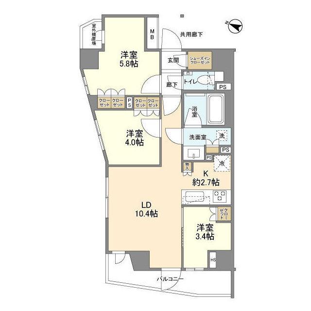 ＡＣＯＬＴ碑文谷ＲＥＳＩＤＥＮＣＥ（601） 間取り図画像