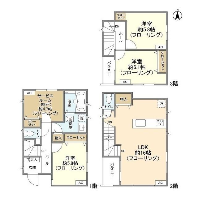 Kolet篠崎#08 間取り図画像