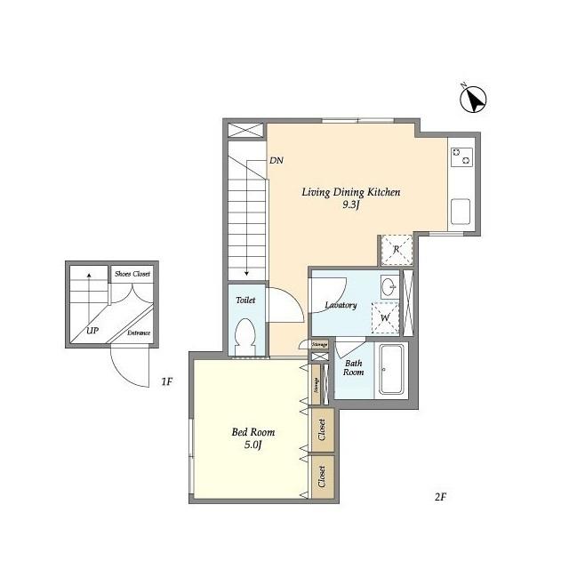 ＴＡＫＡＮＡＷＡ　ＣＵＢＥ　Ｅａｓｔ（I） 間取り図画像